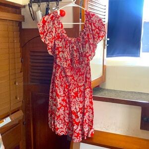 Rebecca Taylor size 4 Floral Off-Shoulder Dress